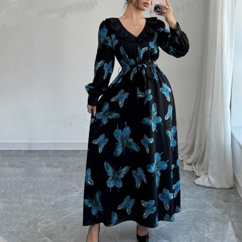 Butterfly Print Dress