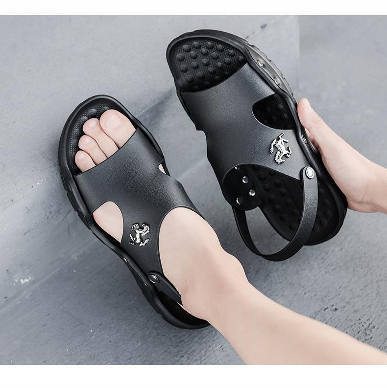 Black Beach Non-Slip Slippers