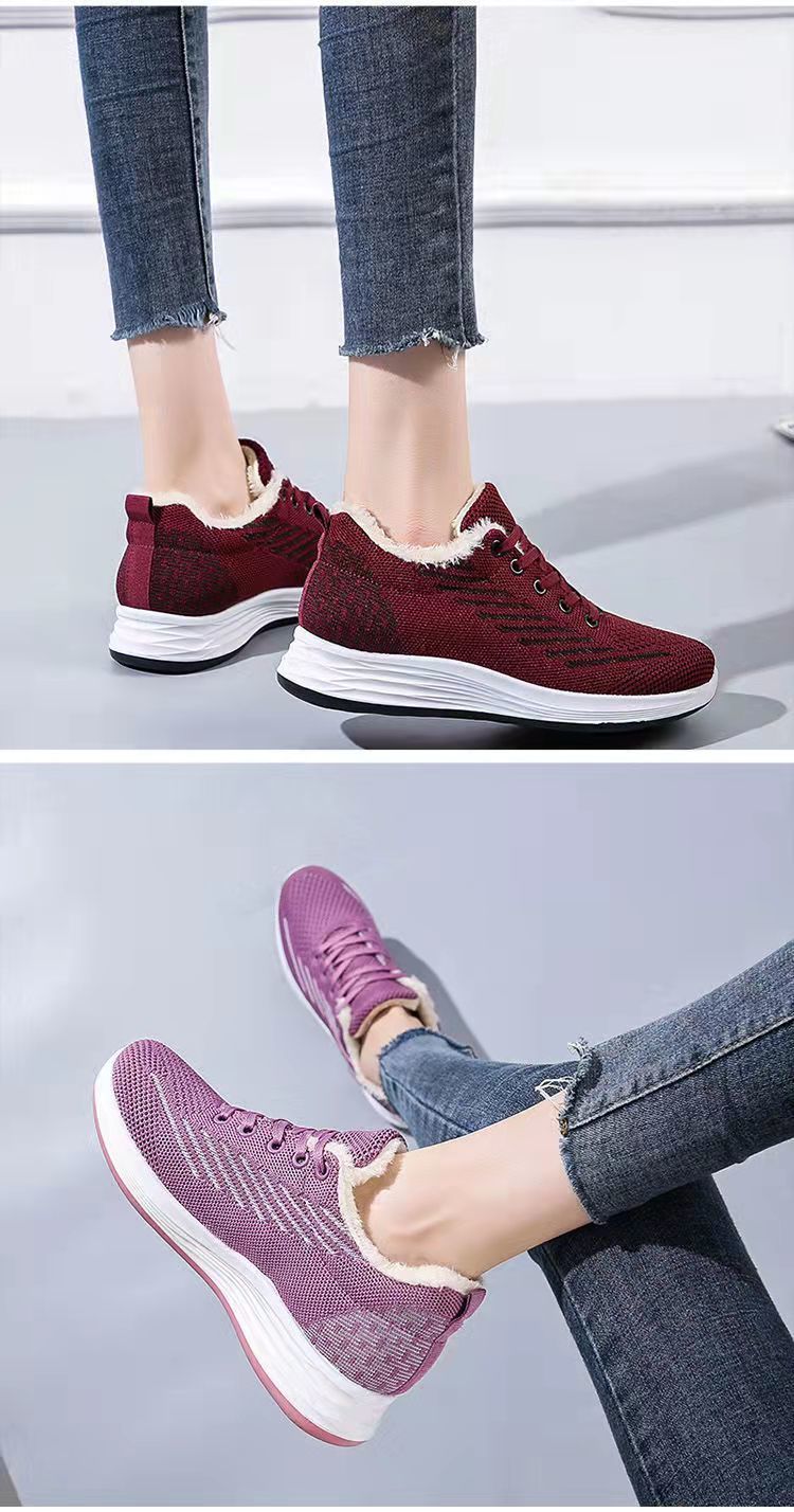 Lightweight Fleece Lined Soft Shoes