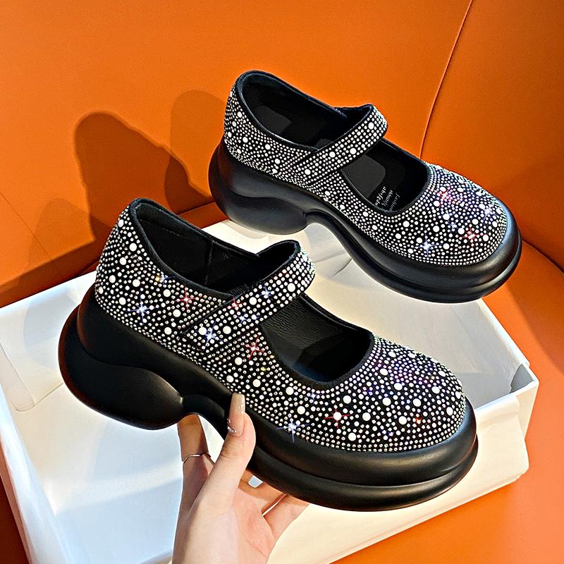 Crystal High Quality Retro Loafers