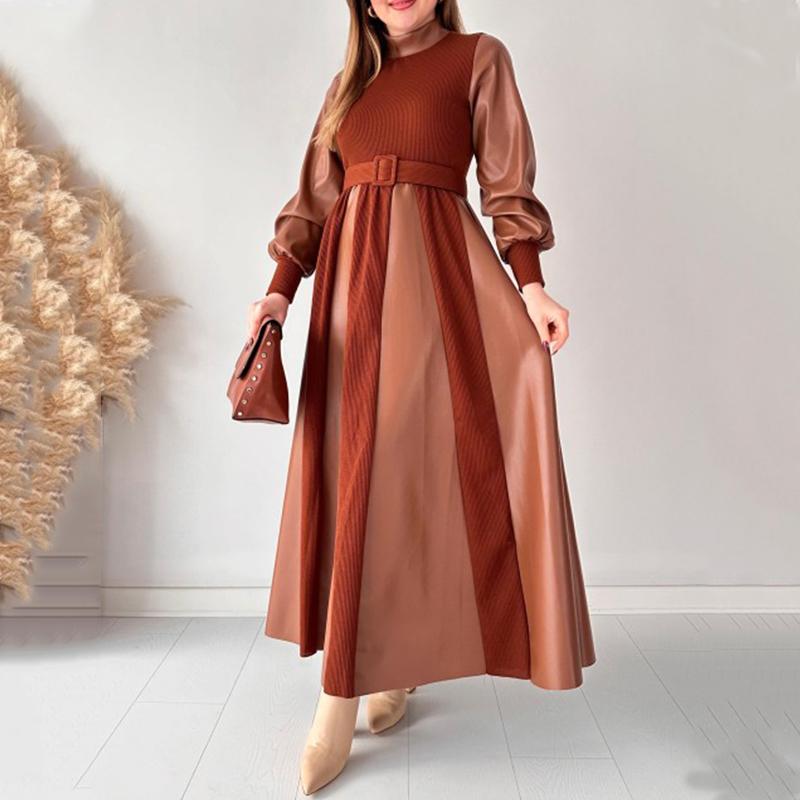 Elegant Puff Sleeve Prom Dresses【With Belt】