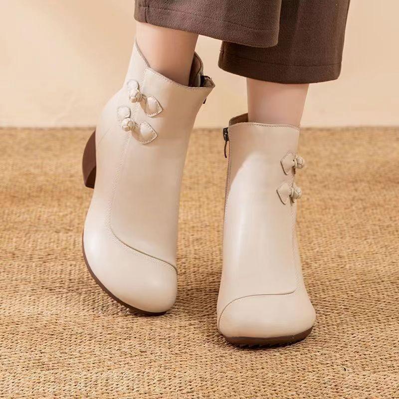 Bow Mid-Heel Boots