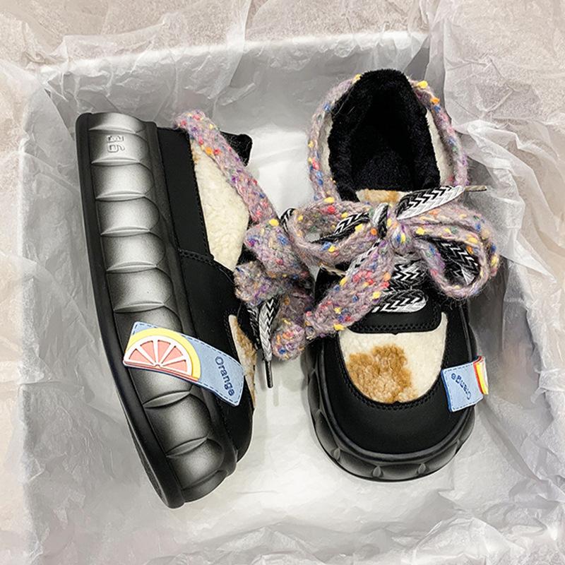 New Warm Fur Cotton Shoes