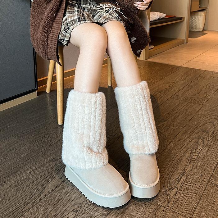 Fur Versatile Non-Slip Snow Boots