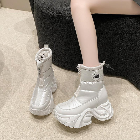 Chimney Warm Wedge Boots