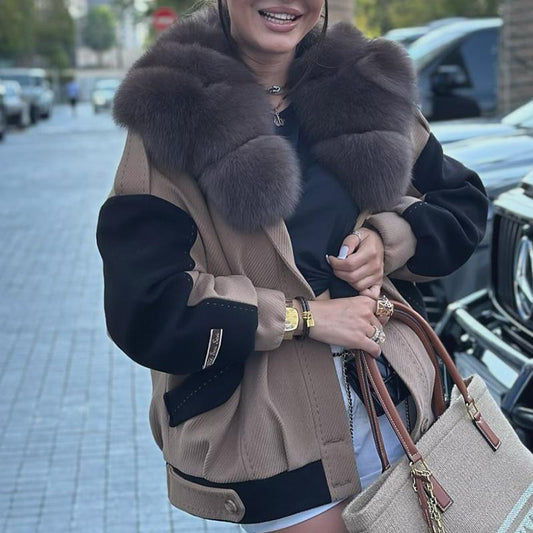 Khaki Casual Short Jacket