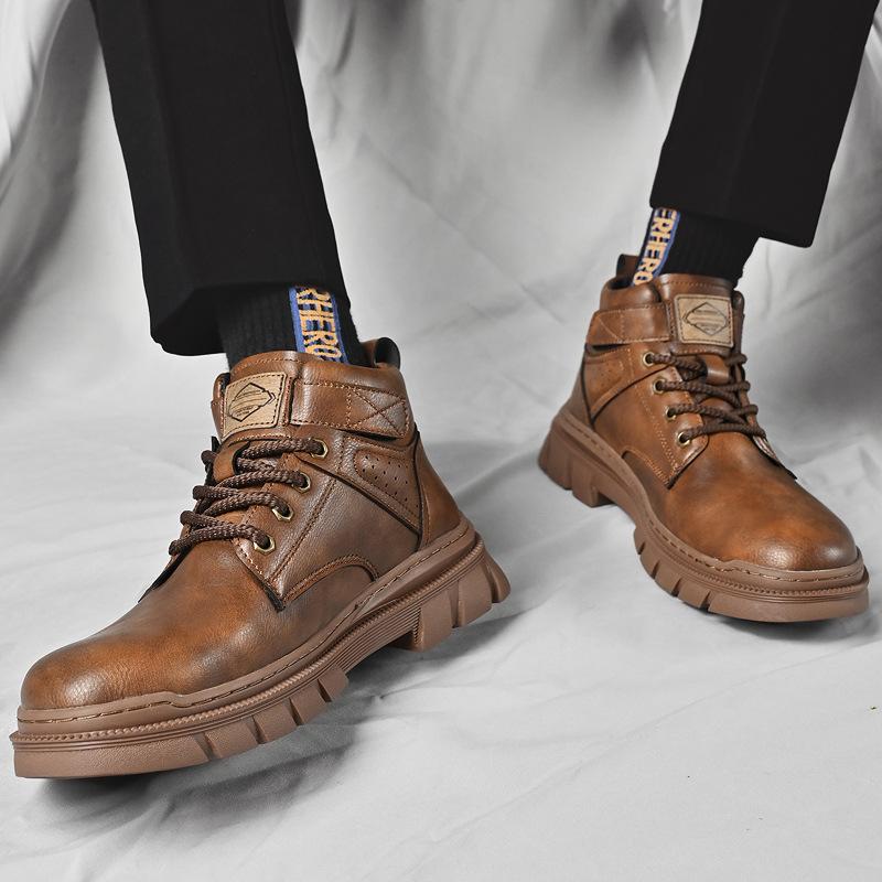 Walking Leather Casual Boots