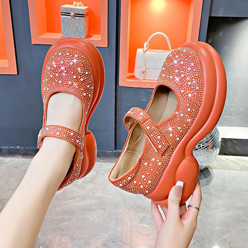 Crystal High Quality Retro Loafers