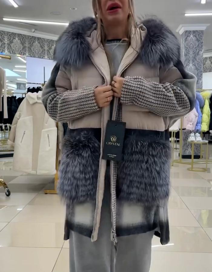 Mixed Color Warm Jacket