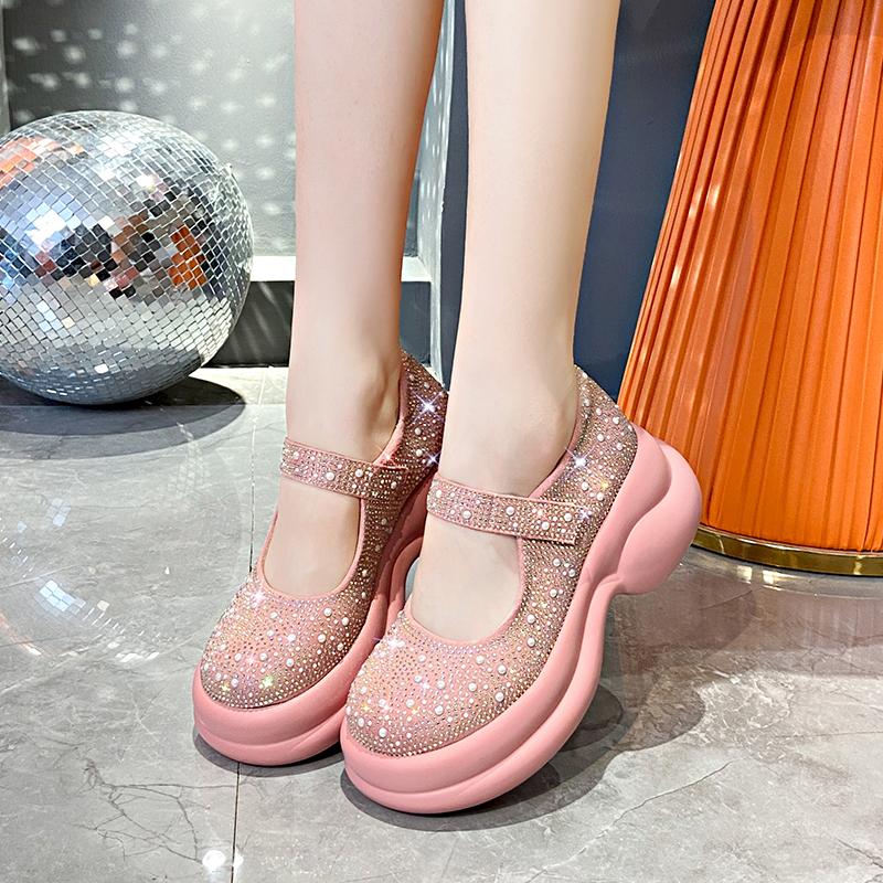 Crystal High Quality Retro Loafers
