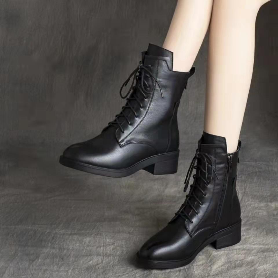 Classic Lace Up Warm Ankle Boots