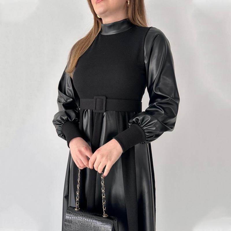 Elegant Puff Sleeve Prom Dresses【With Belt】