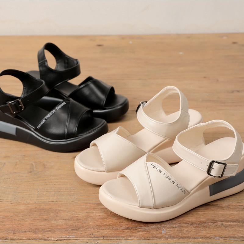 Classic Slope heel Causal Open Toe Sandals