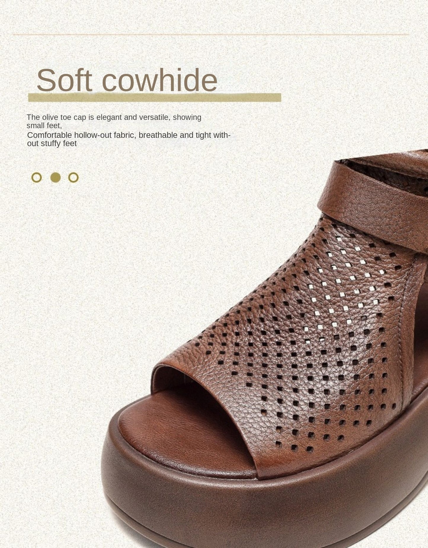 Vintage Casual High Quality Leather Sandals