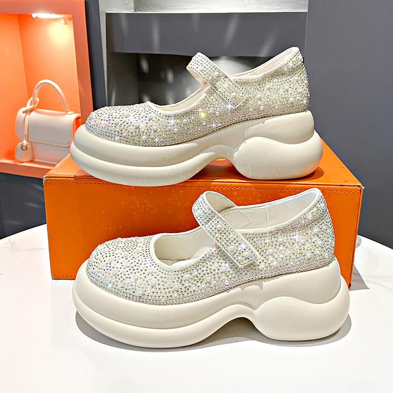 Crystal High Quality Retro Loafers