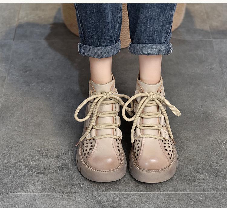 Handmade Retro Leather Breathable Shoes