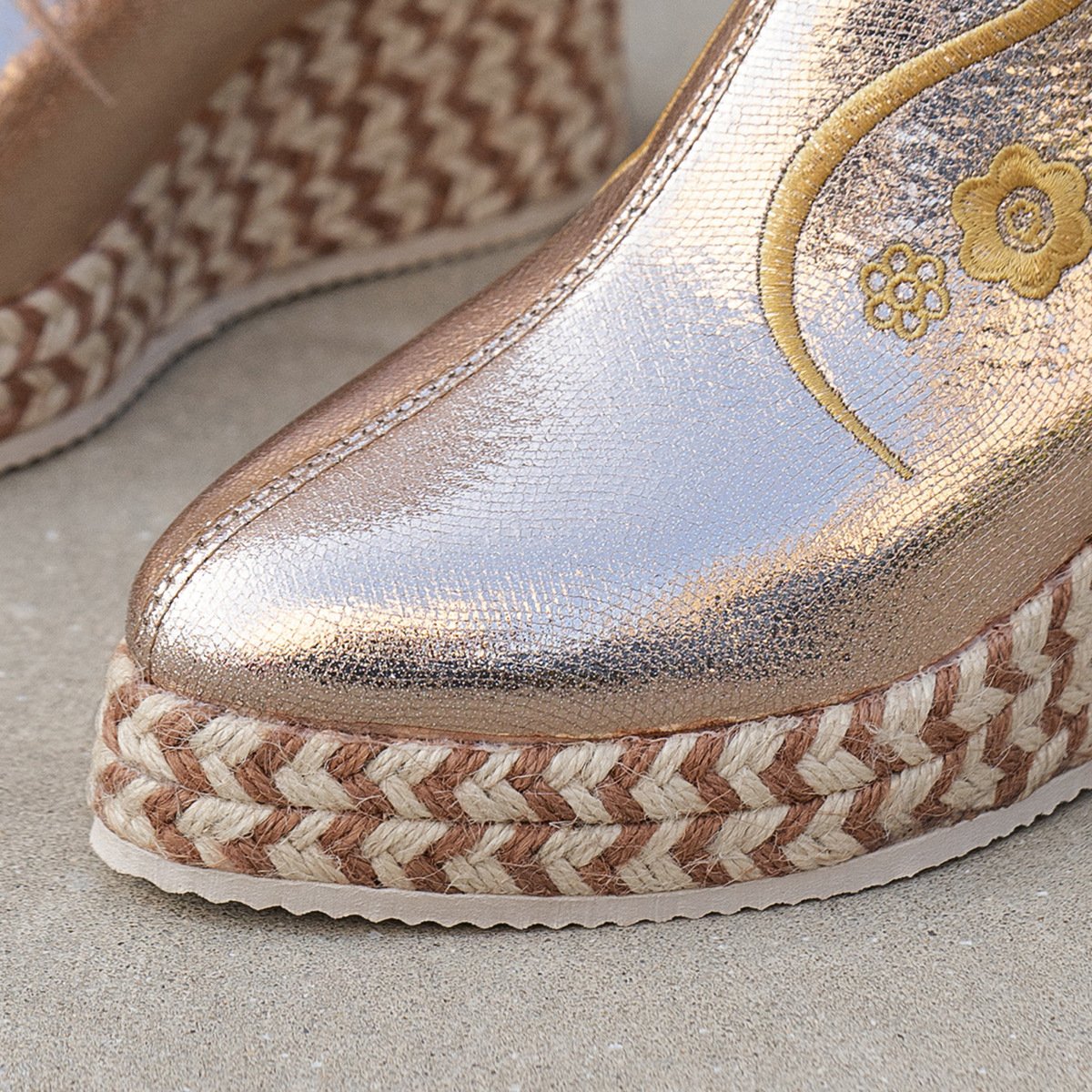 Wedges Embroidered Casual Retro Ankle Boots