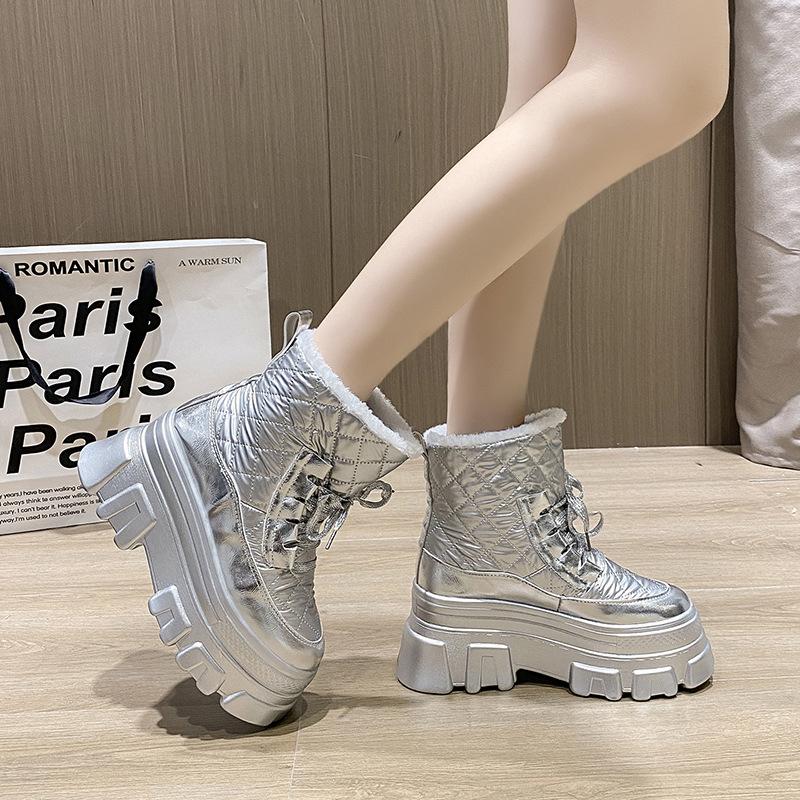 Waterproof Thick-Sole Platform Snow Boots