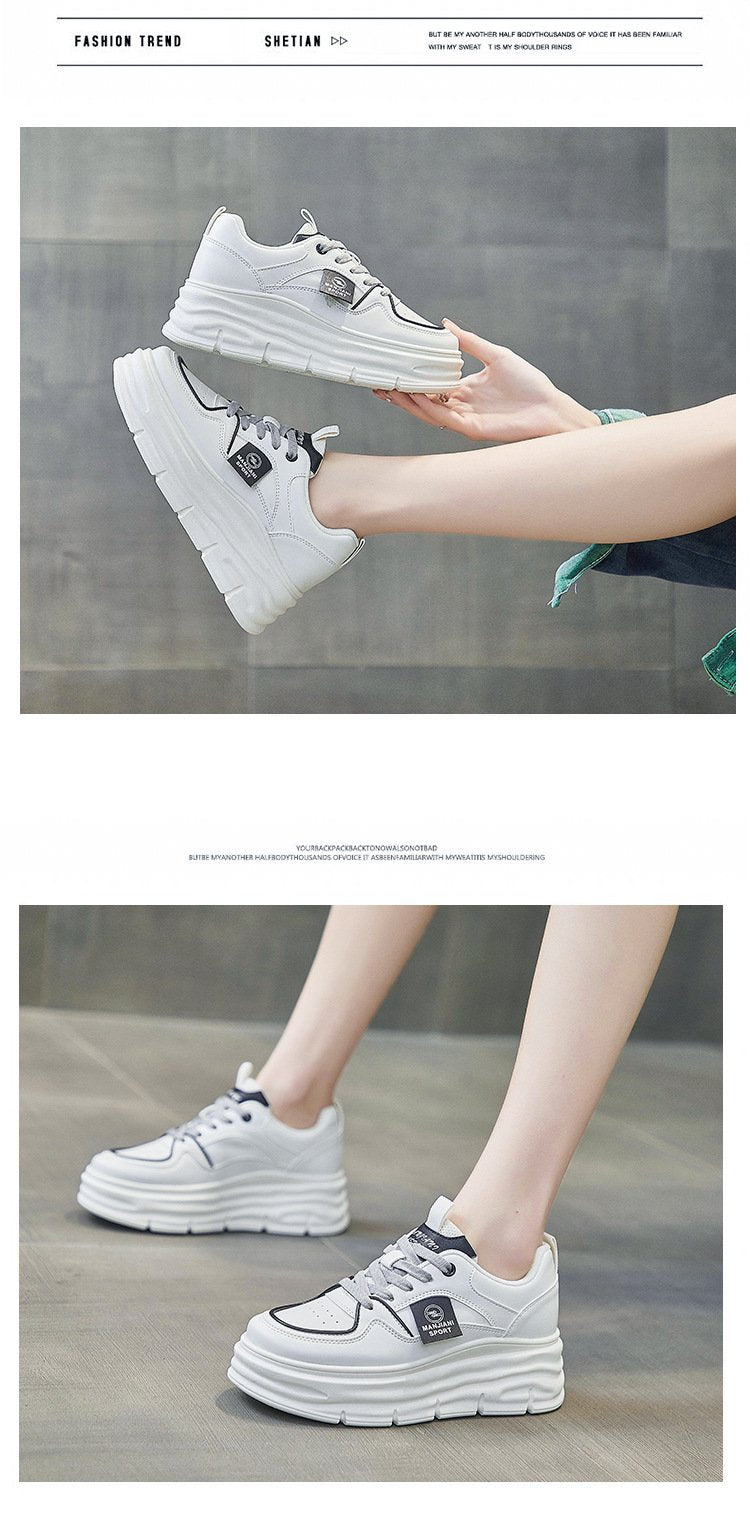 Brand Leather Mixed Color Shoes