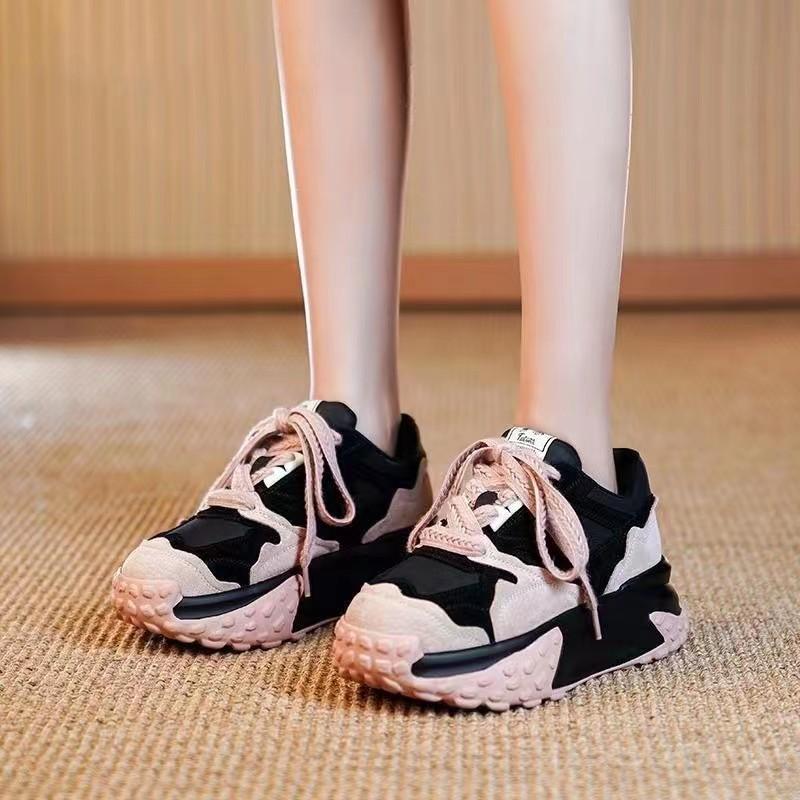 Pop Color-Blocking Sports Shoes