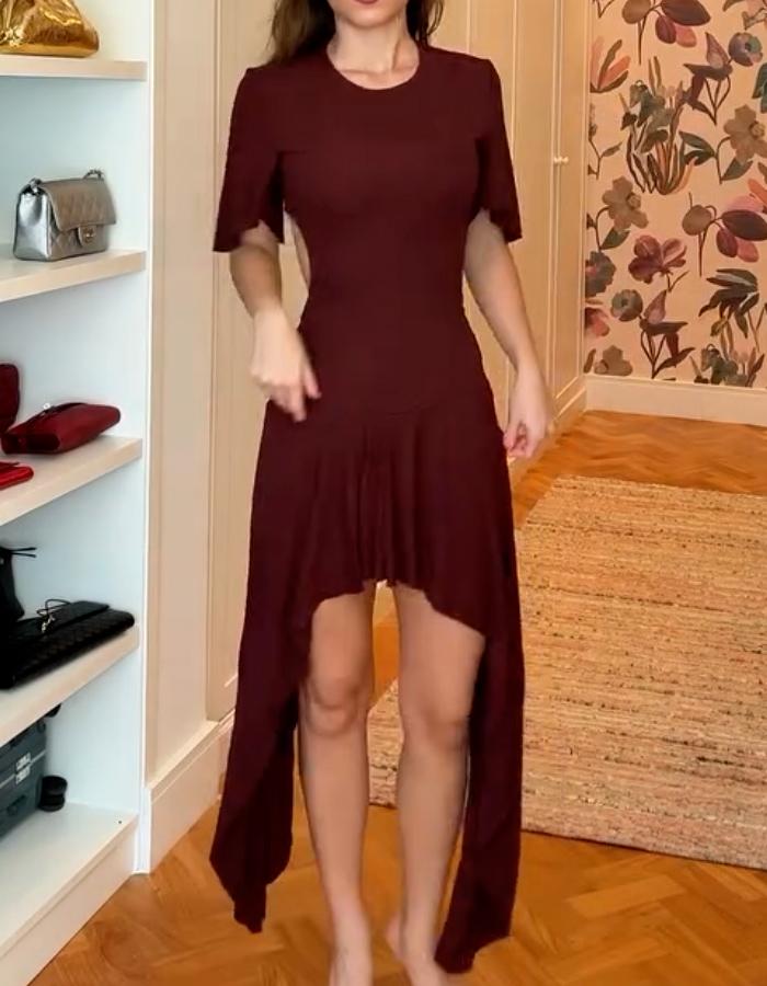 Burgundy Chic Dress