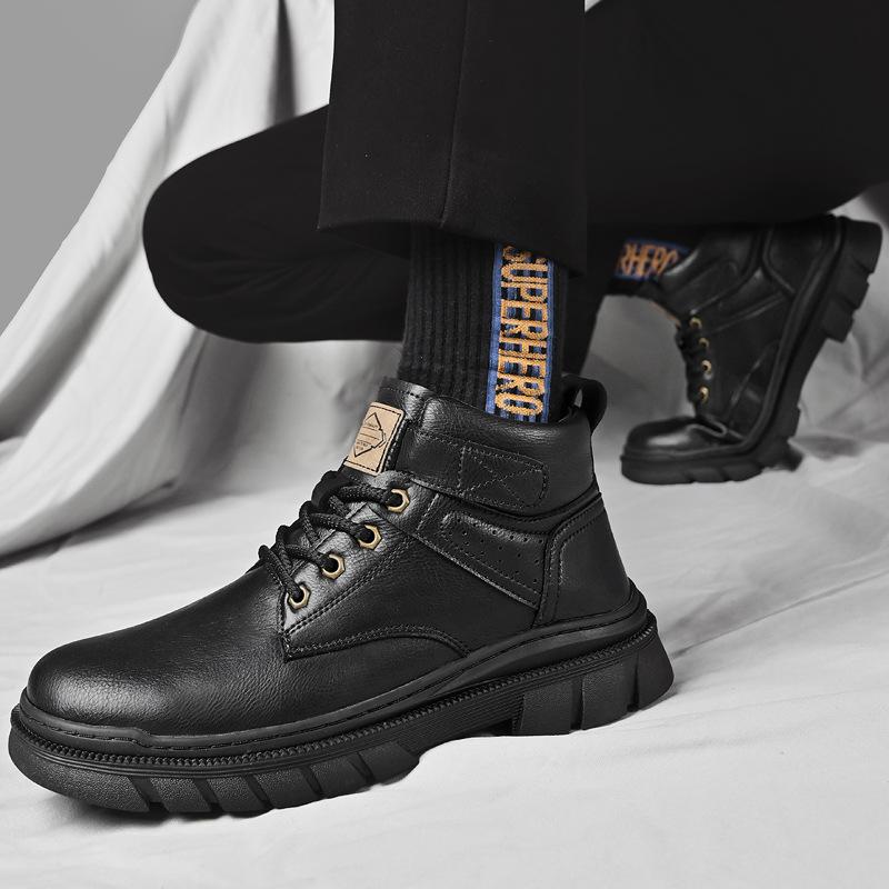 Walking Leather Casual Boots