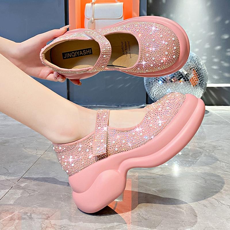 Crystal High Quality Retro Loafers