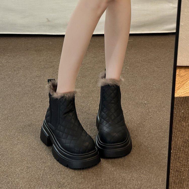Goth Warm Chunky Snow Boots