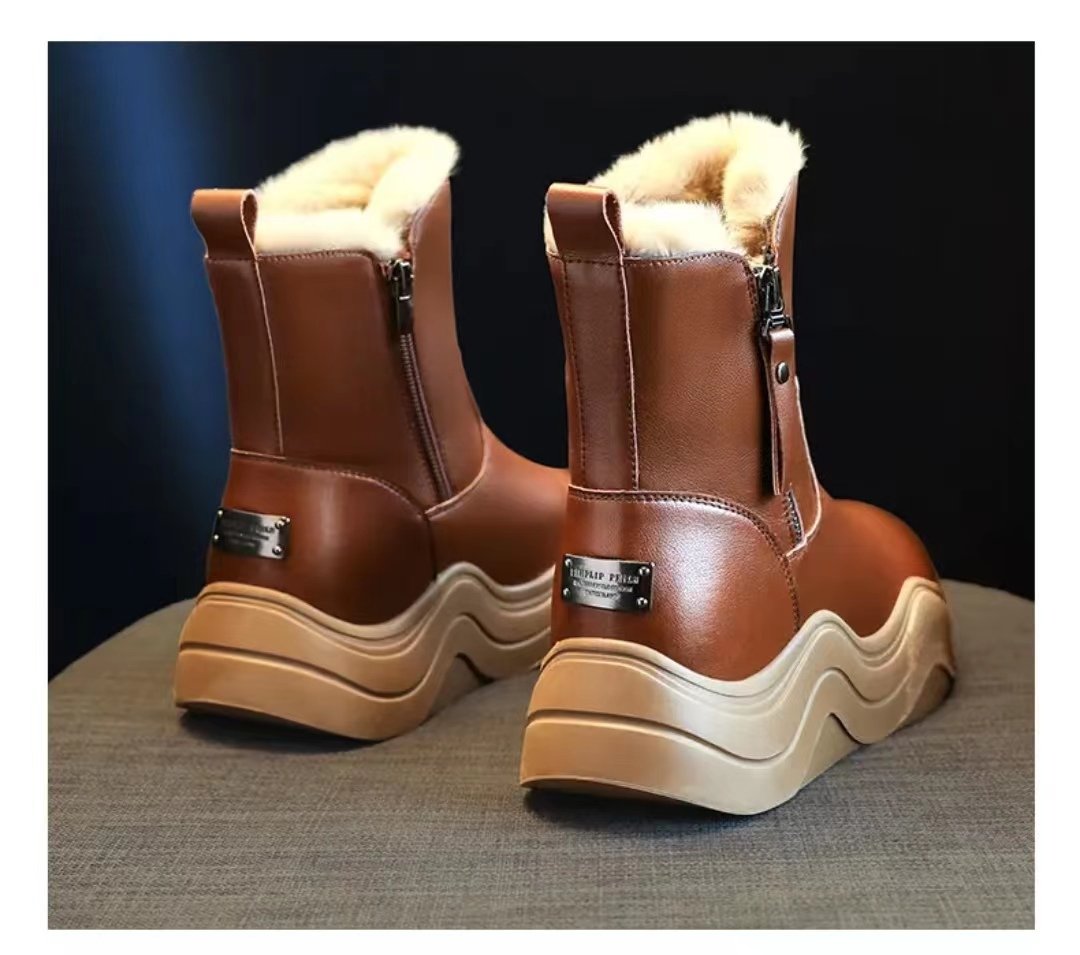 Warm Flats Walking Snow Boots