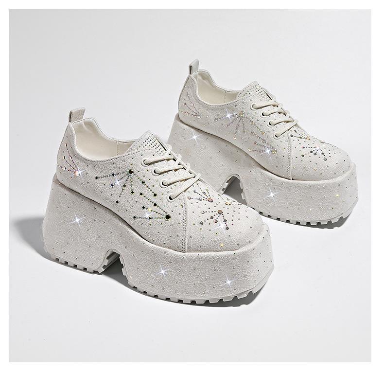 Rhinestone Casual Muffin Shoes