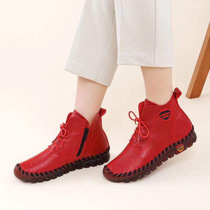 New Platform Leather Non-Slip Sneakers
