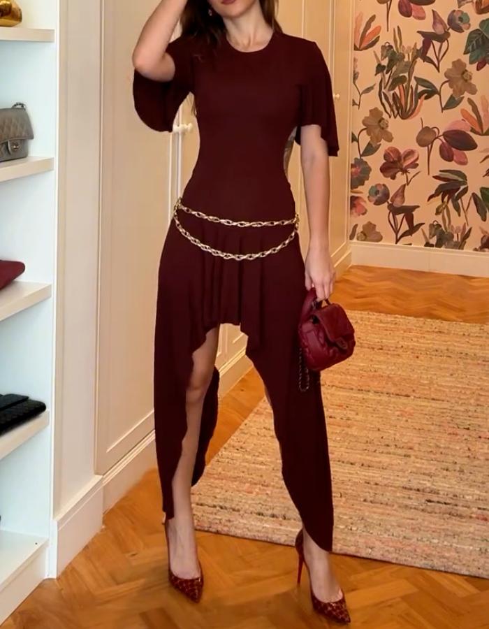 Burgundy Chic Dress
