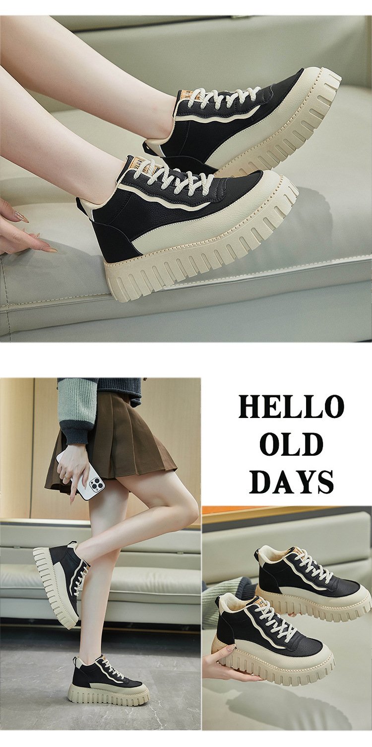 Solid Cross Tied Trend Sports Shoes