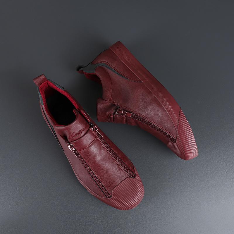 Double Zipper Casual Versatile Shoes