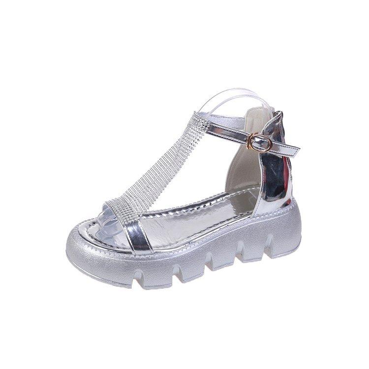 Bling Strap Casual Zipper Platform Sandals