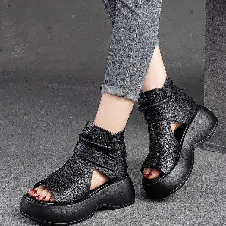 Vintage Casual High Quality Leather Sandals