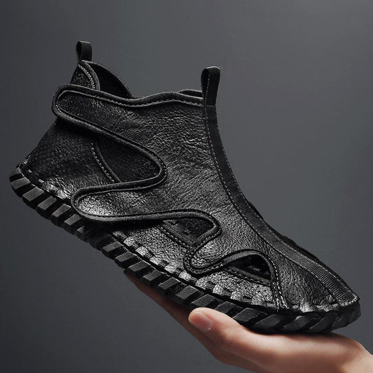 Handmade Leather Casual Velcro Shoes