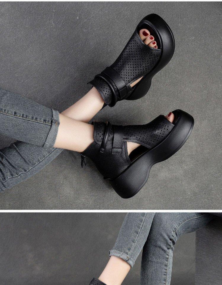 Vintage Casual High Quality Leather Sandals