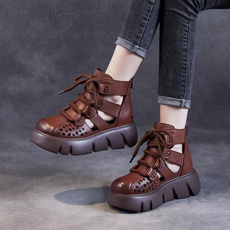 Handmade Retro Leather Breathable Shoes