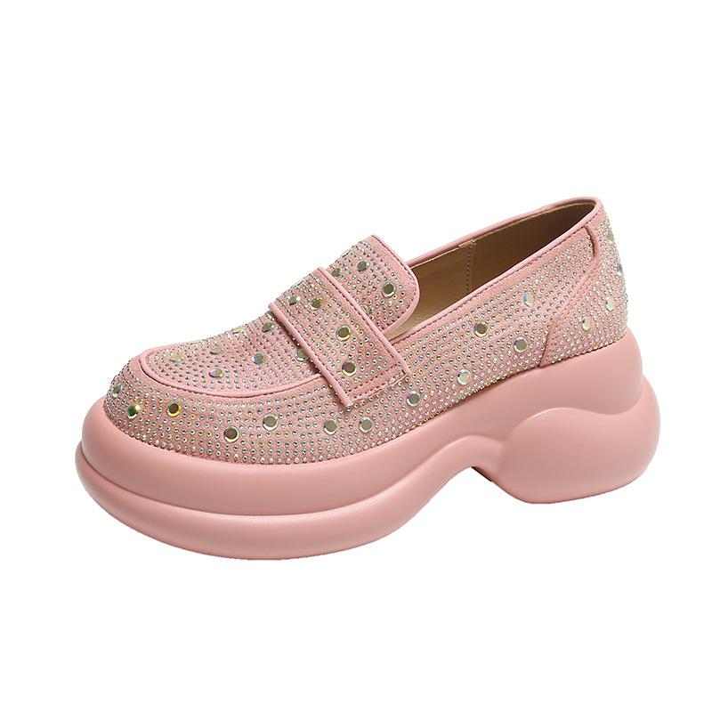 Crystal High Quality Retro Loafers