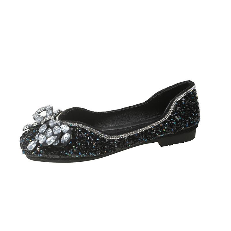 Soft Rhinestone Slip-On Shoes