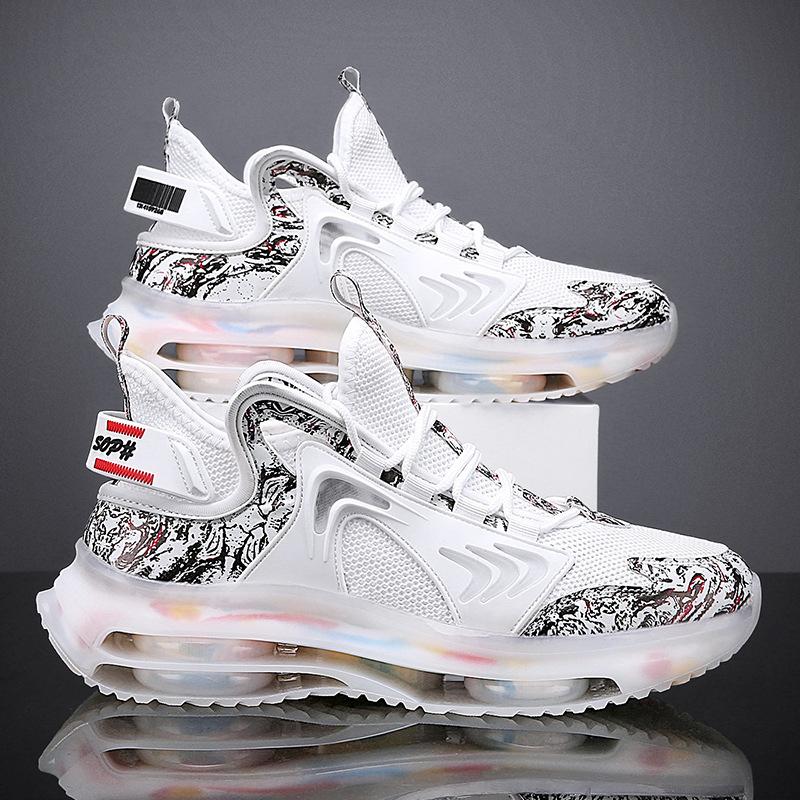 Men's Air-Cushioned Flying Woven Sports Shoes
