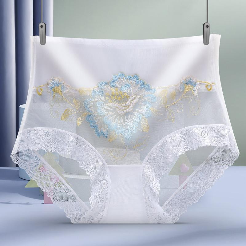 Hip Lift Embroidery Hollow Gynecological Panties