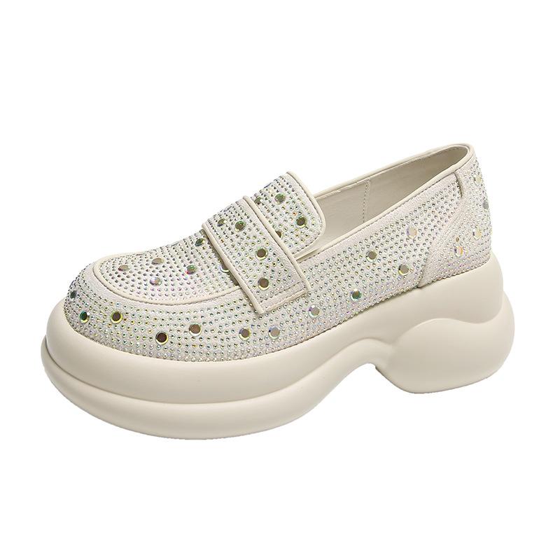 Crystal High Quality Retro Loafers