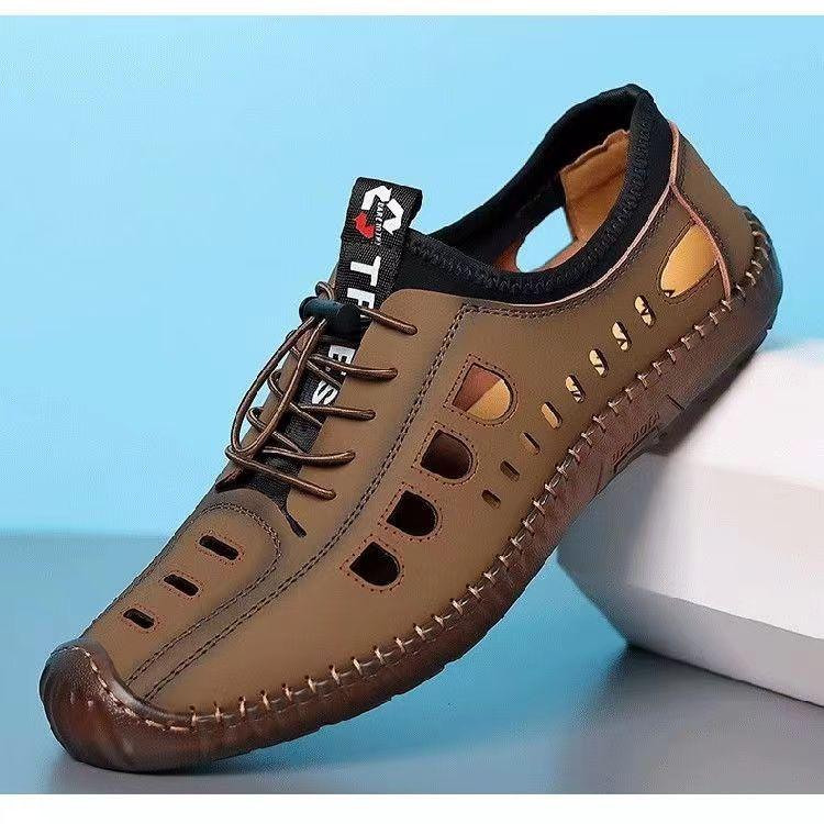 Handmade Soft Flat Bottom Breathable Hole Shoes