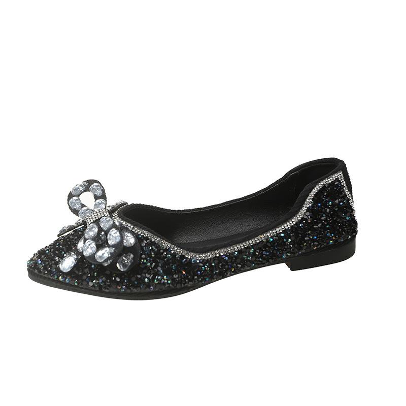 Soft Rhinestone Slip-On Shoes