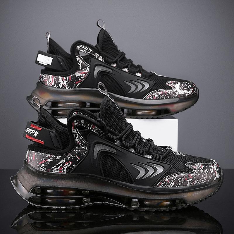 Men's Air-Cushioned Flying Woven Sports Shoes