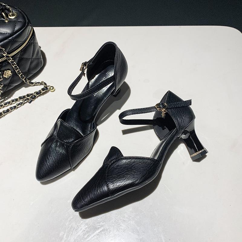 Buckle High-Heel Versatile Shoes