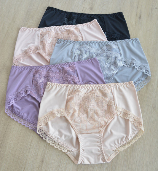 Embroidered Lace Breathable Stretch Gynecological Panties