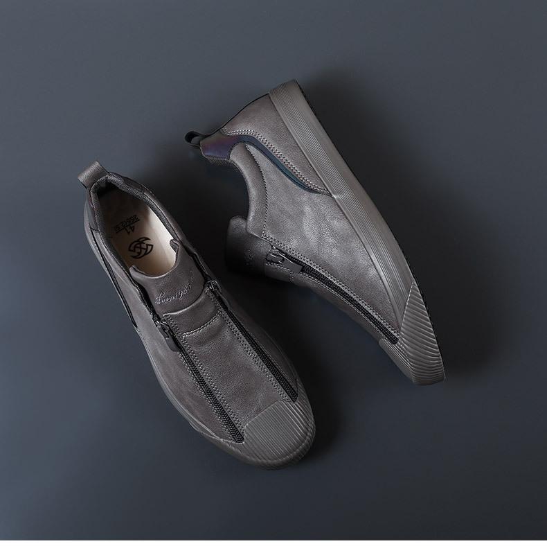 Double Zipper Casual Versatile Shoes